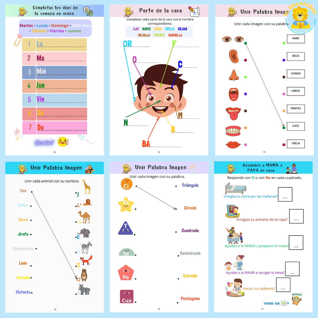 📚Cuaderno Multiactividades: TOTALMENTE EN CASTELLANO 🌟