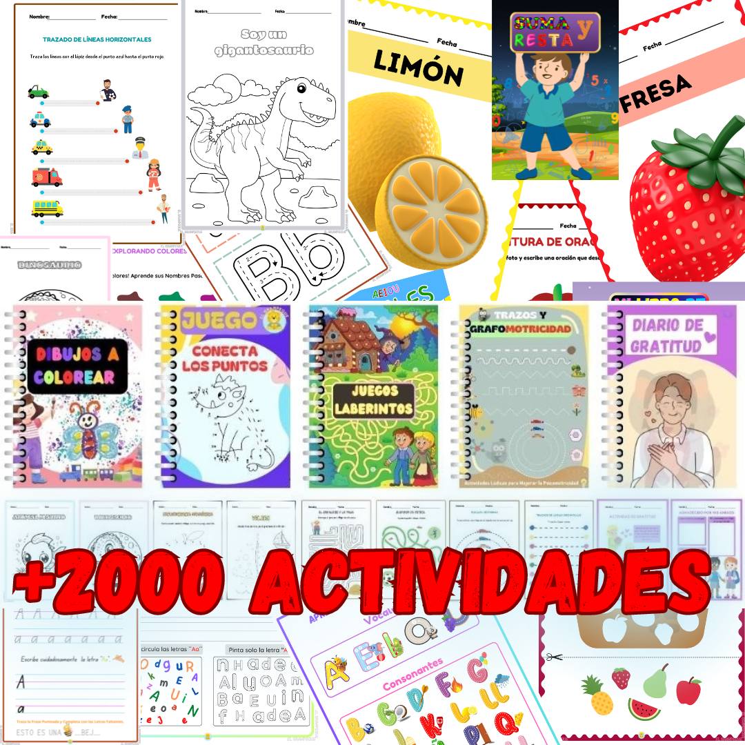 📚 Mega Pack Educativo: +2000 Actividades en español🎉